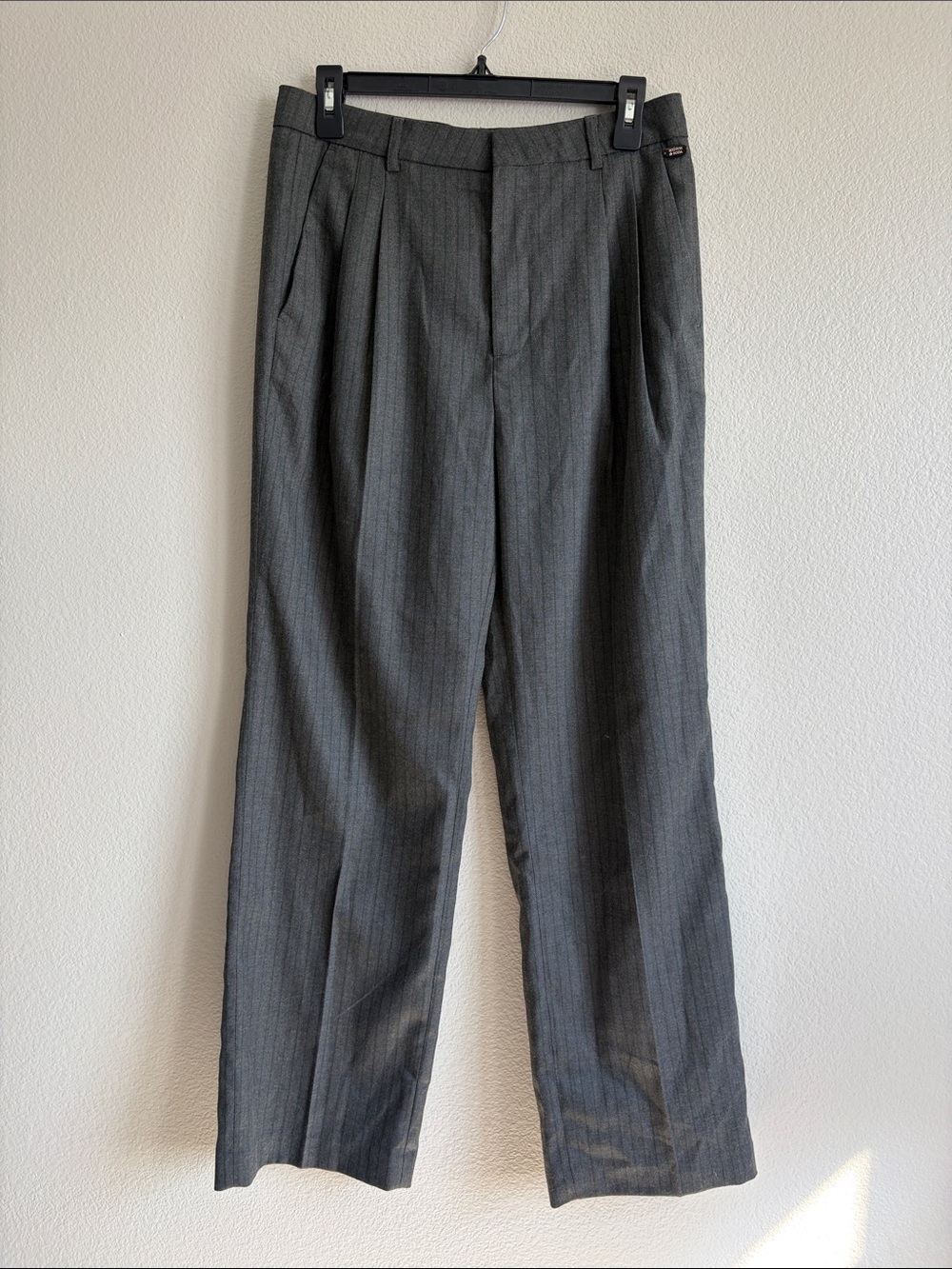 NWT Scotch & Soda Pinstripe Trousers in Gray / Green - M